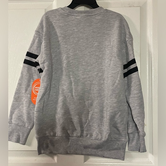 🔴 3/$12 Wonder Nation Husky Boy’s Gray Sweatshirt with Pumpkin! NWT! Size Small! - Picture 7 of 7